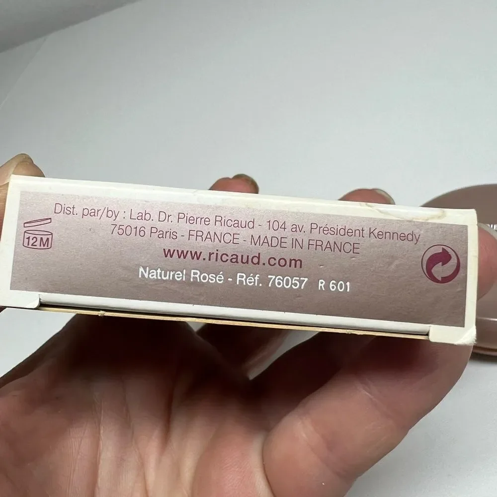 Dr. Pierre RICAUD Pressed Powder NWT Natural Rose Made in France